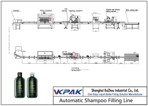 Linea di riempimento automatico per shampoo